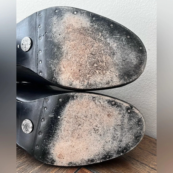 Lost and Found Shoes Black Leather Ankle Boots size 38 Womens US size 8 - Picture 8 of 11